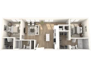 Two Bedroom, Two Bathroom
