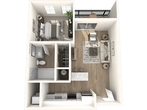 One Bedroom, One Bathroom
