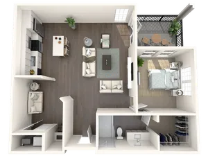 A3.0 | One Bed, One Bath + Den