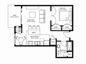 Layout for Apartment Type A
