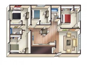 College Station Apartments, LLC - 4 Bedroom
