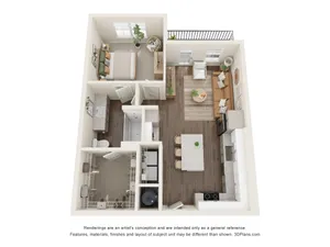 The Streamsong | 1 Bed + 1 Bath Apartment | 752 SF