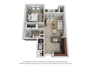 A1 Renovated Floor Plan