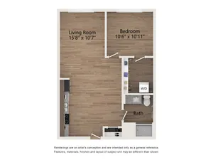 One Bedroom One Bath