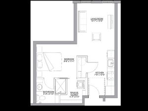 The Lauren - studio apartment