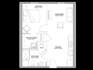The Julie , 1 bedroom apartment