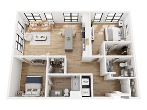 Two Bedroom Floor Plan