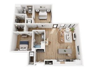 Two Bedroom Floor Plan