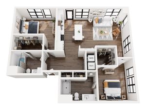 Two Bedroom Floor Plan