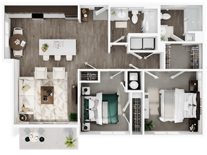 two bedroom xander buckstone obetz ohio apartment