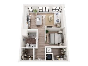 1 Bedroom Floor Plan