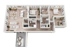 2 Bedroom Penthouse
