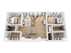 Two Bedroom Floor Plan