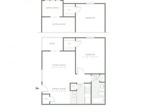 One Bedroom/One Bath - 636sf