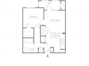 Handicap One Bedroom/One Bath - 700sf