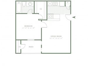 One Bedroom/One Bath - 508sf