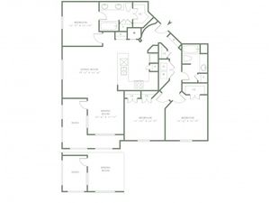 Three Bedroom/Two Bath - 1418sf