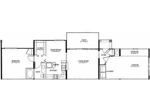 1BR/1BA with attached 1 car garage