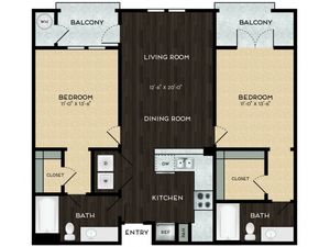 Two bedroom / two bathroom