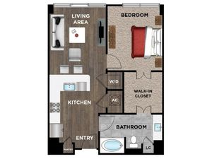 Element Music Row (Moved to RC) - 1 BR / 1 BTH - D10