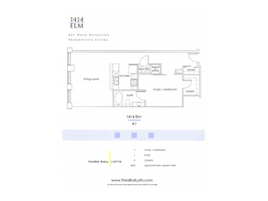 1414 Elm A1 842 SF