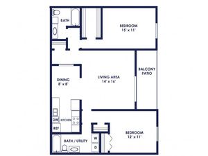 Two Bedroom Two Bath