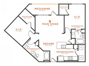 2 bedroom 2 bath apartment with dining area walk-in closets, private patio and 1118 square feet