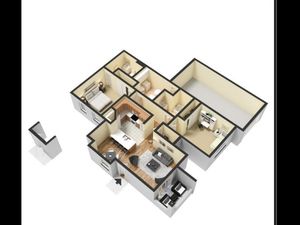 Tchaikovsky - Two bed Two bath - 1120 sq ft