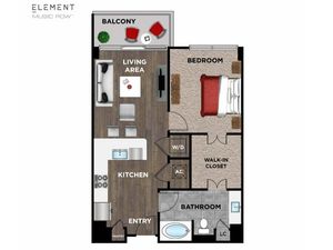 Element Music Row (Moved to RC) - 1 BR / 1 BA - D1A