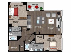 Element Music Row (Moved to RC) - 2 BR / 2 BA - E2