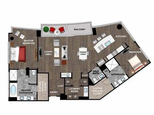 Element Music Row (Moved to RC) - 2 BR / 2.5 BTH - P01