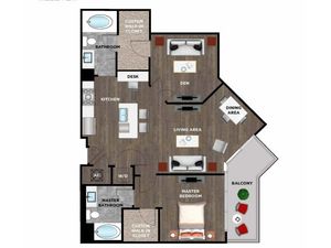 Element Music Row (Moved to RC) - 1 BR / 2 BTH, Den - P07
