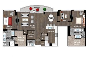 Element Music Row (Moved to RC) - 2 BR / 2.5 BTH, Den - P08