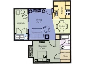 One Bedroom, One Bathroom