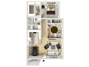 Northlake Apartments - 2 Bedroom 1 Bath