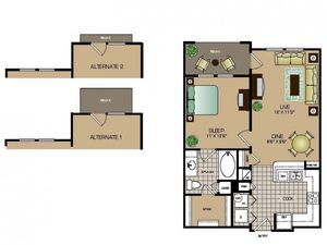 One bedroom one bathroom, kitchen, kitchen pantry, dining room, living room, laundry room , one closet and patio.