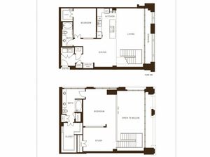 Two bedroom, two bathroom, terrace, living room, dining room, kitchen, two walk in closet, laundry room, utility closet, coat closet, and pantry. 2112 square feet B10 floor plan.