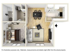 Northlake Apartments - 1 Bedroom 1 Bath