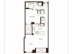 One bedroom, one bathroom, kitchen, living room, pantry , coat closet, walk in closet, laundry room, utility room
