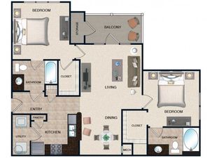 The Grove at Waterford Crossing (Moved to RC) - Beech - 2 BR / 2 BA