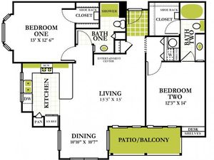 Grapevine Twenty Four 99 - Apartments for Rent Grapevine Texas Two Bedroom Apartment