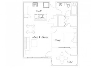 Watermark on Mainstreet (Closed) - 1 bed/ 1 bath 1c