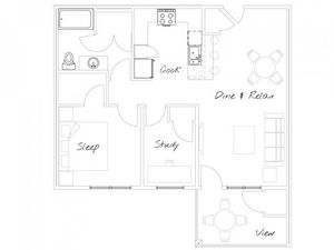 Watermark on Mainstreet (Closed) - 1 bed/ 1 bath/ study 1d