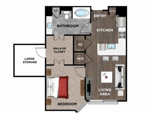 Element Music Row (Moved to RC) - 1 BR / 1 BA - G1A