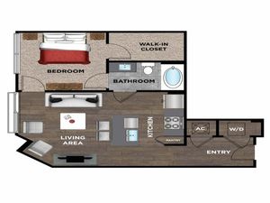 Element Music Row (Moved to RC) - 1 BR / 1 BA - B1