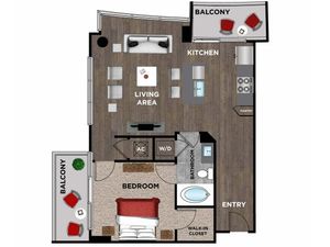Element Music Row (Moved to RC) - 1 BR / 1 BA - H1