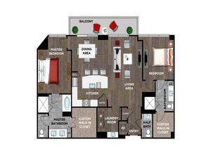 Element Music Row (Moved to RC) - 2 BR / 2.5 BTH - P11