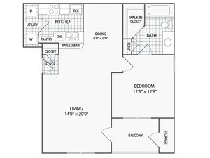 The Parkways on Prairie Creek Apartment Homes - 1 BR 1 BA