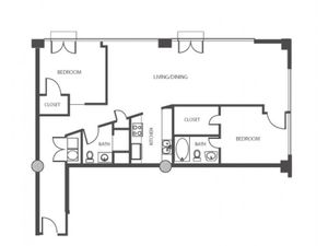 The Lofts at Mockingbird Station (Closed) - 2 Bed 2 Bath