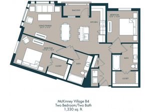 Apartments For Rent In McKinney TX | Floor Plan 2